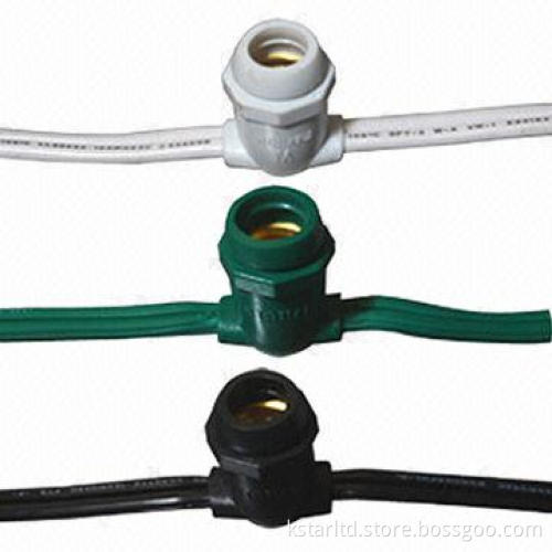 C7 Commercial grade party string light with clear bulb or LED bulb, waterproof for outdoor use
